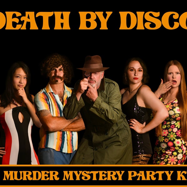 Death By Disco Murder Mystery DIGITAL DOWNLOAD Party Kit (20-27 Guests)