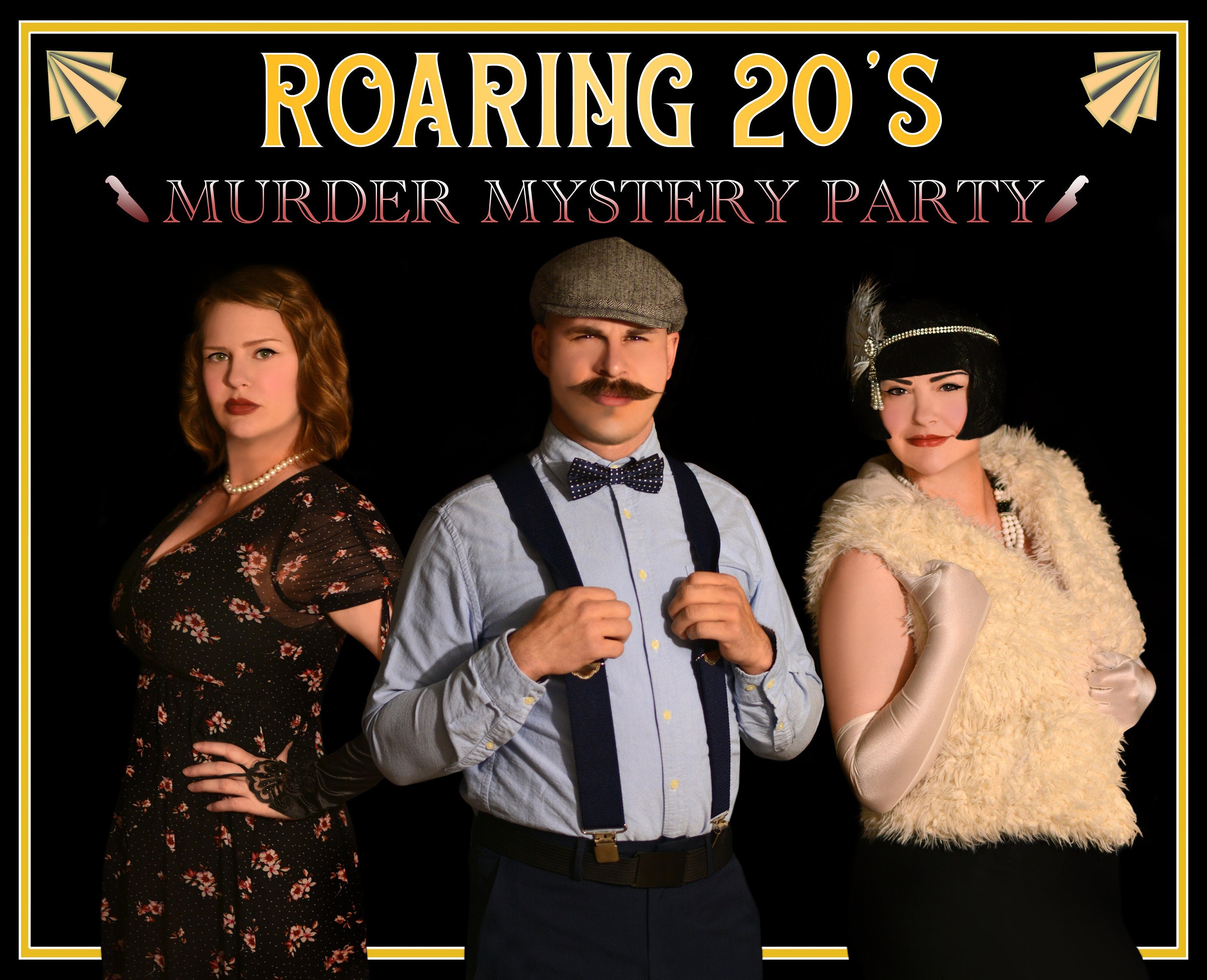 Roaring 20s Murder Mystery Full Party Kit 11-21 Guests 