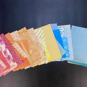 Colors of Rainbow Scrapbook Paper 55 Piece Scrap Lot for Junk Journal, Card Making, Scrapbooking, Collage, Mixed Media