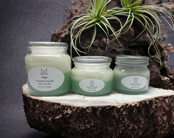 Sage Candles 8oz, 10oz, 17oz