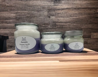 Lavender Candles 8oz, 10oz, 17oz