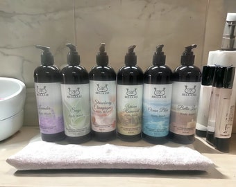 Body Wash Hand Crafted 16oz with Fragrance Oil and Vitamin "E", Organic Body Wash, Face Wash, Natural Body Wash for Skincare, Bubble Bath,