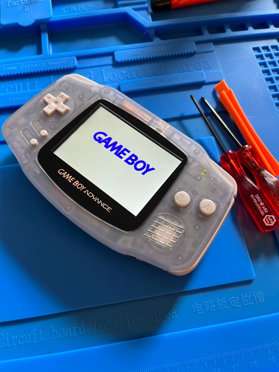 Custom Nintendo Gameboy Advance Modded Console, Translucent Dark Blue –  Modern Mods