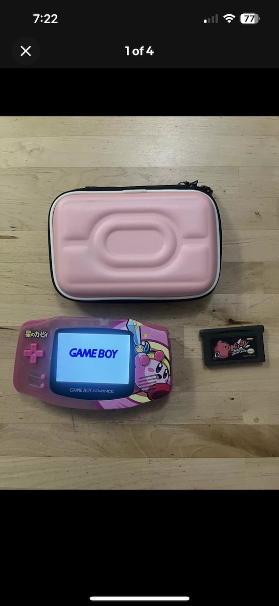Kirby Pink Gameboy Advance Backlit IPS Screen GBA Nintendo 