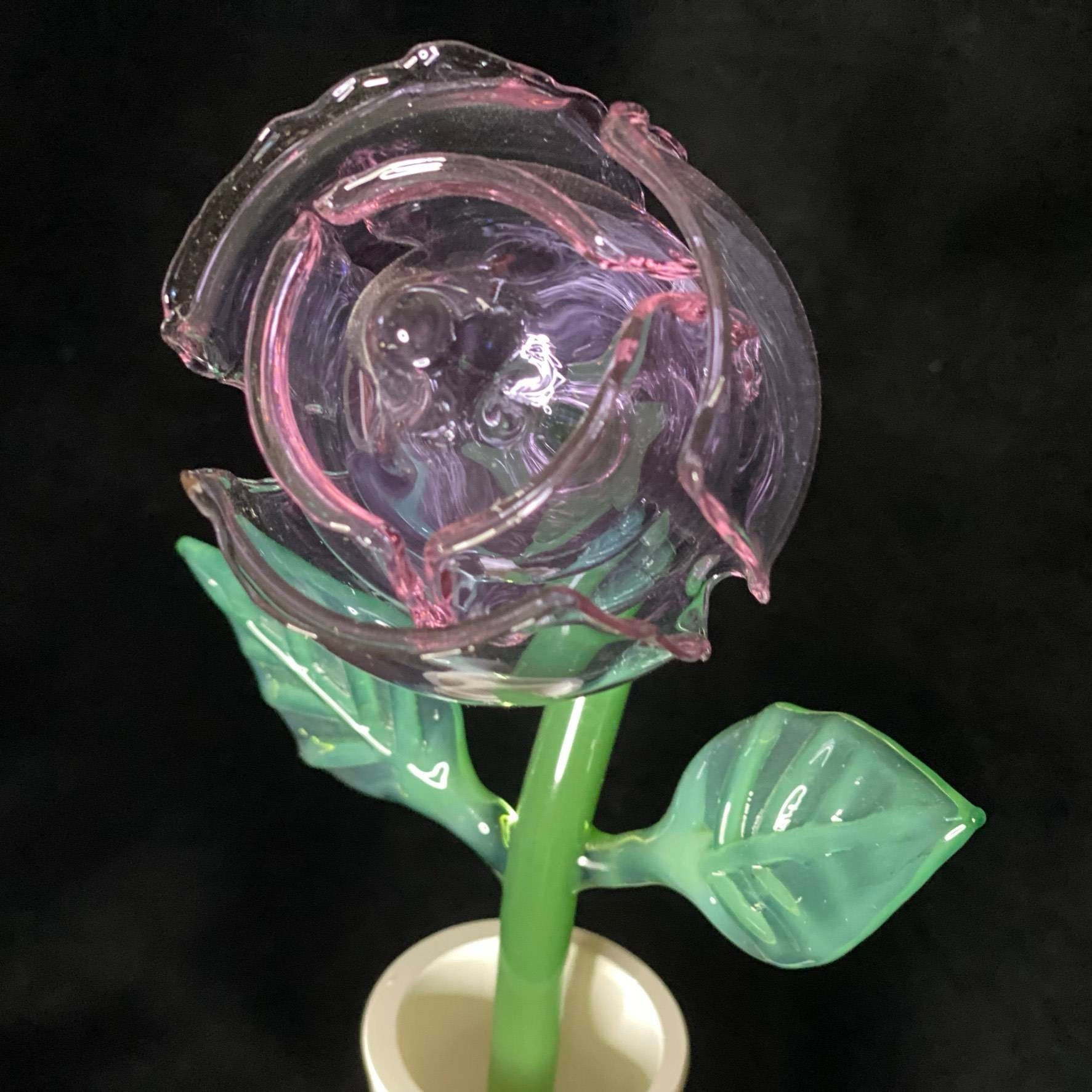 Blue/violet Rose (translucent) - Etsy