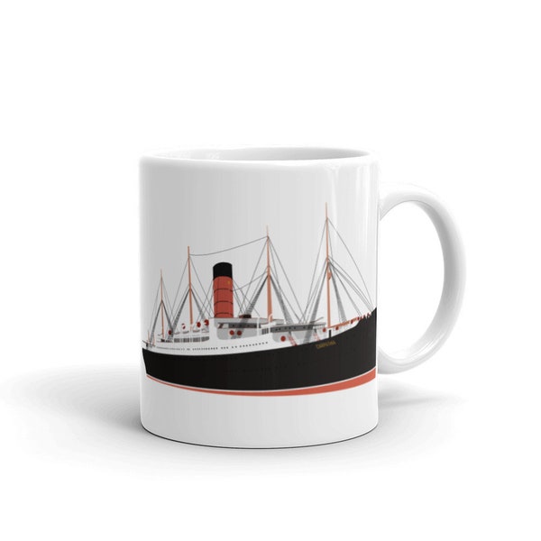 RMS Carpathia Ocean Liner Coffee Mug