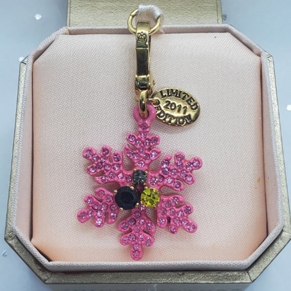 NEW Juicy Couture Pink Snowflake Charm