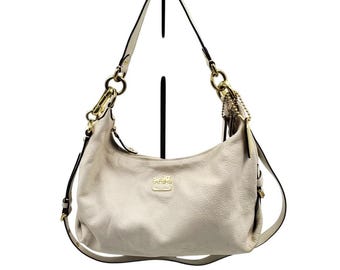 Vintage Y2K Coach White Leather Soho Shoulder Bag - Etsy