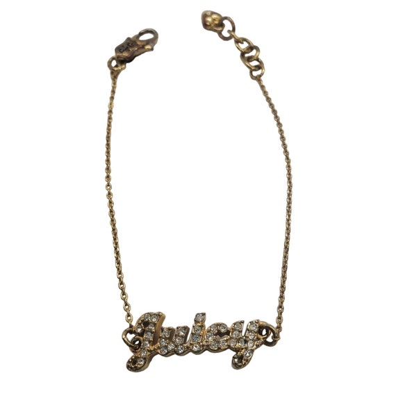 Juicy Couture Gold Script Bracelet