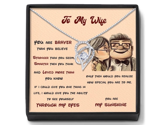 To My Wife Surprise Gift Alluring Beauty Necklace Chain From Grumpy Old  Husband | eBay