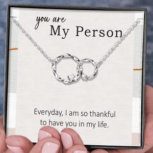 You are My Person  necklace Gift | Friendship Necklace | Best friend Jewellery Gift | Bestfriend Necklace | BFF Birthday Gift for Friends