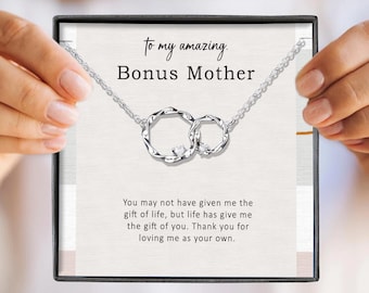 Collier maman en prime, pendentif coeurs en zircone cubique, cadeau belle-mère