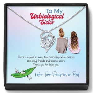 Unbiological Sister Necklace: Personalized Friendship Gift