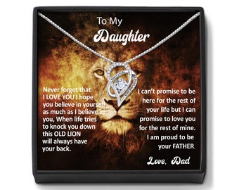 Cadeau fille de papa : collier coeur gravé, « Je t'aime jusqu'à la lune et retour »