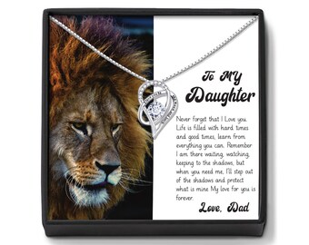 Collier fille, cadeau de papa : pendentif coeur diamant