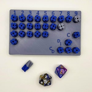 Cleric Spell Tracker | Colorful Ability Skill Point Counter | Easy Simple Divine Intervention D&D 5e | Dungeons and Dragons | 5th Edition