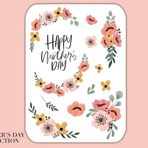 Mother’s Day Floral Stickers l Decorative Planner Stickers