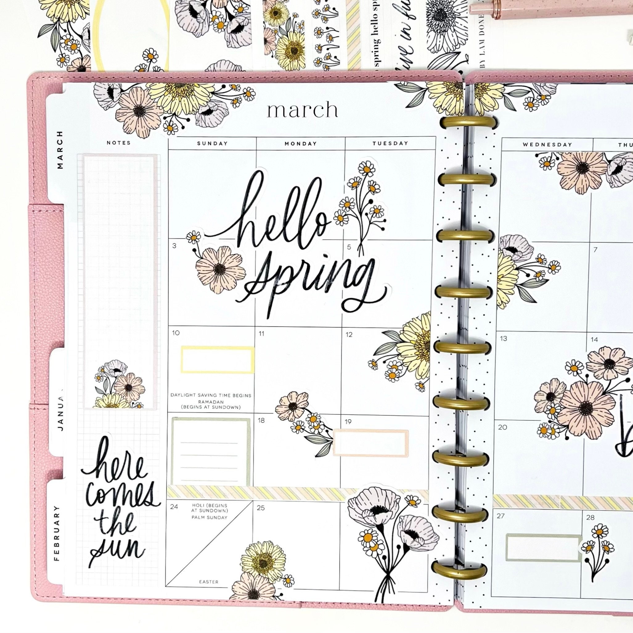 Complete Spring Collection L Decorative Planner Stickers - Etsy