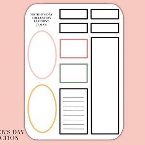 Mother’s Day Boxes l Decorative Planner Stickers