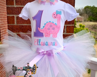 dinosaur birthday dress