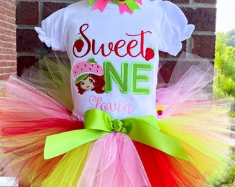 strawberry shortcake birthday outfit