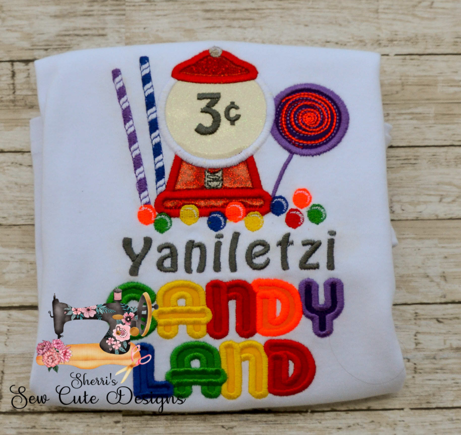 Candy Land Birthday Ribbon Trimmed Tutu Set