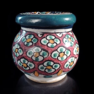 Signed Vintage Moroccan Handmade Ceramic Ashtray / Moroccan Handmade Gift / Gift for her,him / Moroccan Pottery / Moroccan Decor