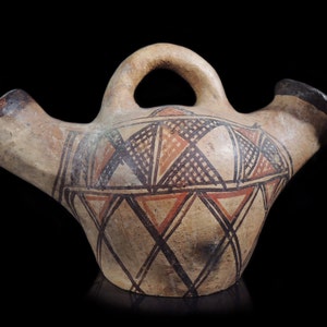 Vintage Handmade Berber Pottery: Moroccan Rif Decor