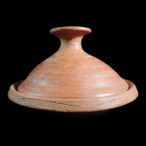 Handmade Moroccan Clay Cooking Tajine 9.4&quot; / Moroccan Handmade Gift / Gift for her,him /Moroccan cookware/Pottery Tagine for Healthy Cooking