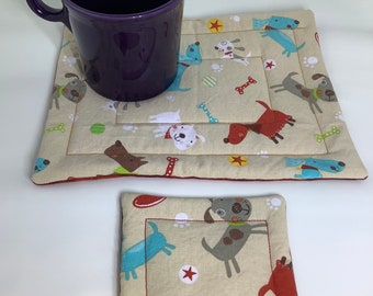 Mug rug and coaster set