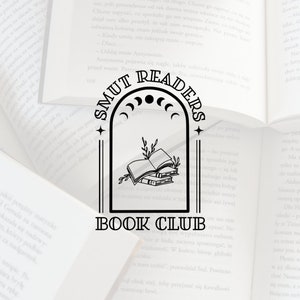 Lecteur de livre livresque rat de bibliothèque Smut Book Club - Cricut Silhouette coupe fichiers en téléchargement numérique