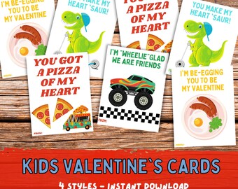 Printable Kids Valentine Cards: Pun Classroom Valentines (PDF)