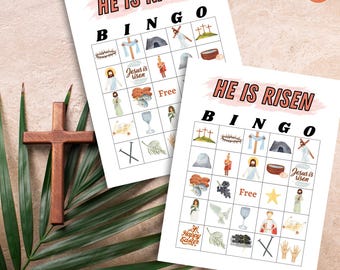 Christian Easter Bingo Game: Sunday School Printable (PDF)