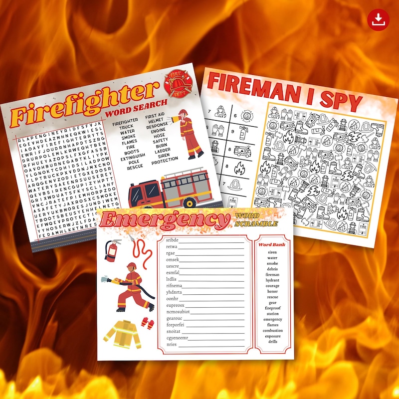 Fire Fighter Puzzles - Etsy