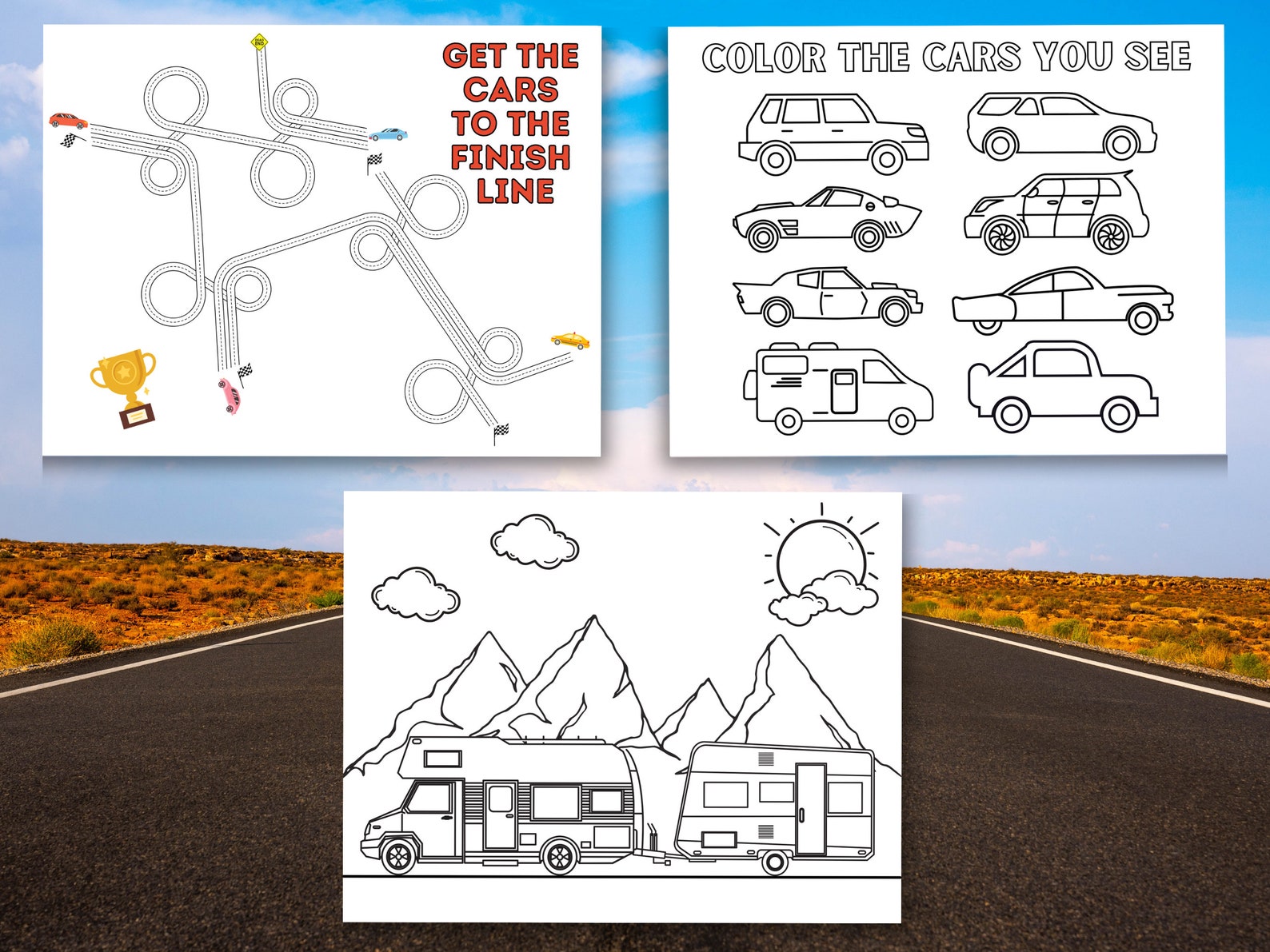 Road Trip Printables | Road Trip Games | Road Trip Activities for Kids | Travel Activity Kit ...