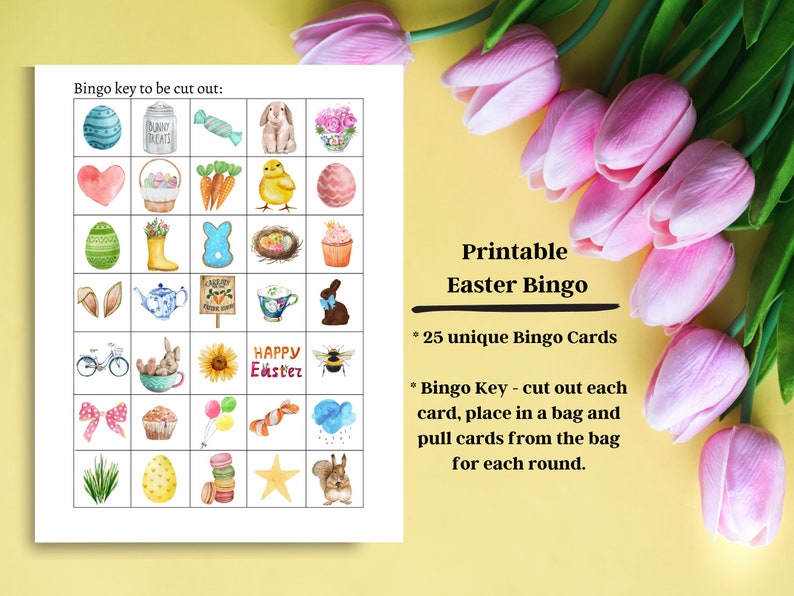 Kids Easter Bingo, Sunday School Games, Easter Egg Hunt, Easter Games ...