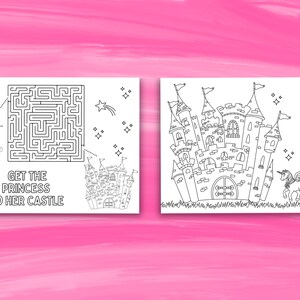 Princess Printable Party | Princess Party Activity | Princess Party ...