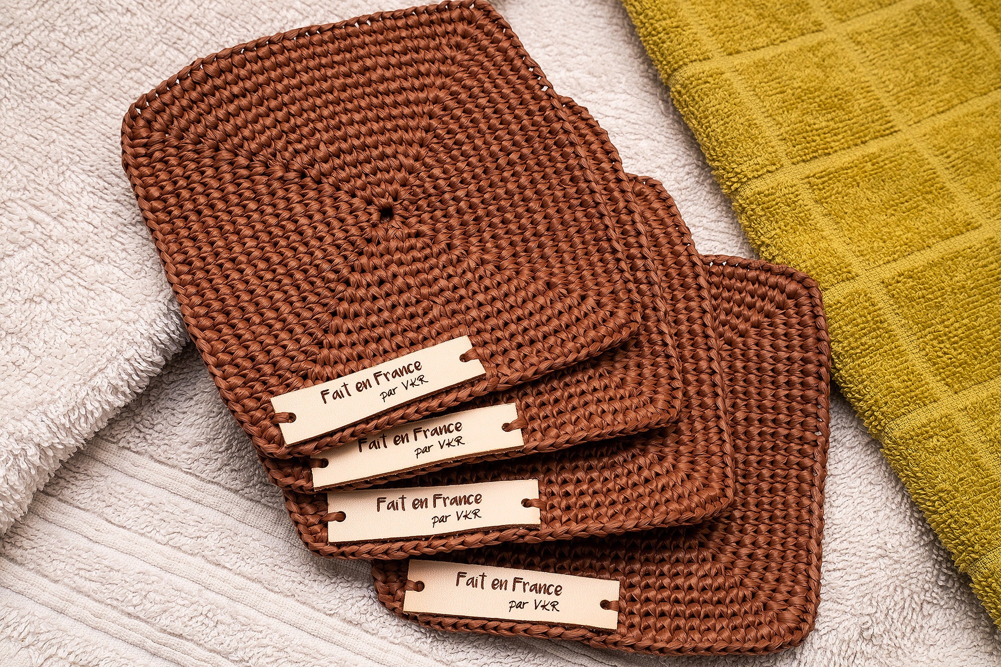 Dessous de Verre Raphia.sous-Verre Raphia.cadeau Fait Main.cadeau Pour La Maison.sous-Verre Bar.sous