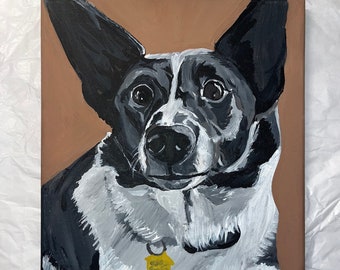 Custom Hand Painted Pet Portait from Photo