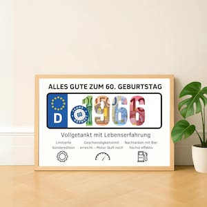 Cash gift for a 60th birthday | Funny gift for a man | DIY birthday gift | Instant PDF download image 5