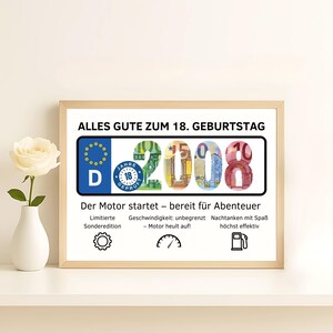 Cash gift for 18th birthday | Funny gift for boy and son | Birthday gift idea | Voucher packaging | Instant download image 3