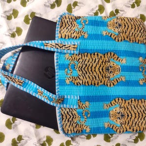 Handemade 100% Cotton Printed  Handel  Laptop Bag,Block Print Quilted Handmade Laptop Protecter /Sleeve,Iped Sleeve,Tablet Zipper Bag