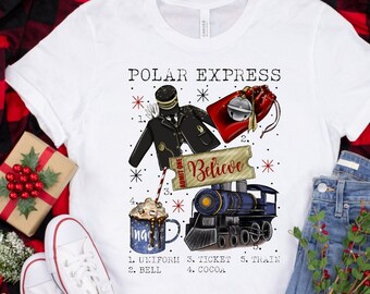 Polar Express Pajamas - Etsy