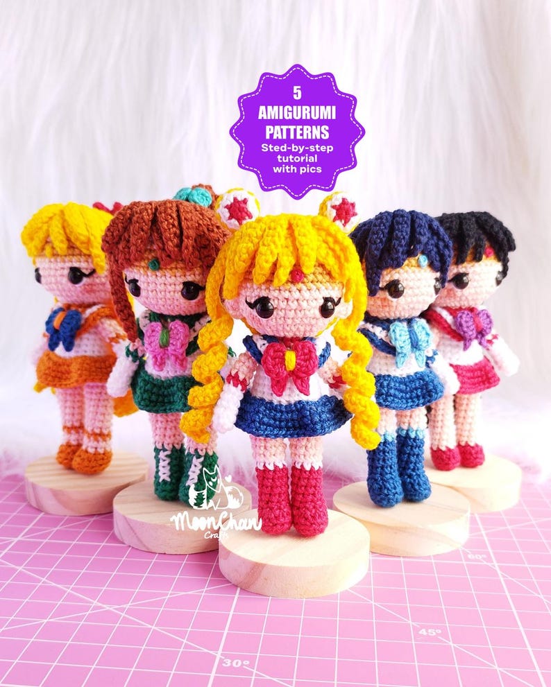 E-book Sailor Moon Amigurumi Doll Crochet Pattern - PDF image 3