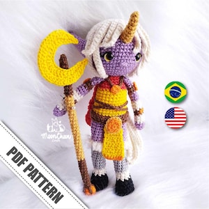 Soraka Amigurumi Doll Crochet Pattern - PDF