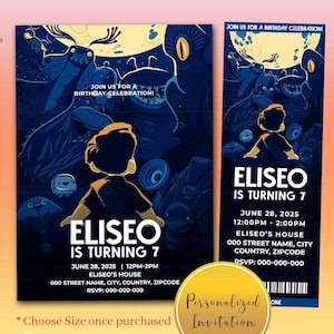 ELIO Birthday Invitation, ELIO Movie Ticket, ELIO Party, Elio Digital Invitation, Elio Birthday Party, Elio Surprise Gift, Elio Movie Party