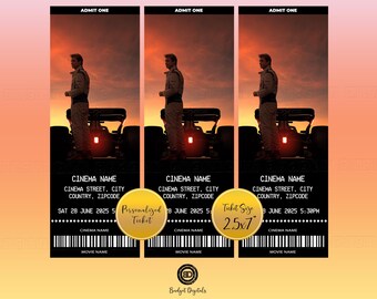 F1 Movie Ticket, F1 Digital Ticket, F1 Printable Ticket, F1 Admission Ticket, Racing Ticket, Racing Movie Ticket, Car Racing Ticket