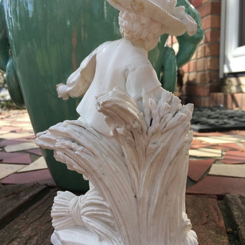 Vintage on sale Plaster Boy in the Wheat Field Statue