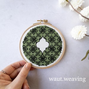 Abertura Dreamy Lace - Padrão de bordado Blackwork - pdf - download instantâneo - gráfico de bordado - blackwork para iniciantes - design de ponto