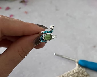 Adjustable Peacock Yarn Tension Ring – Knitting Crochet Guide